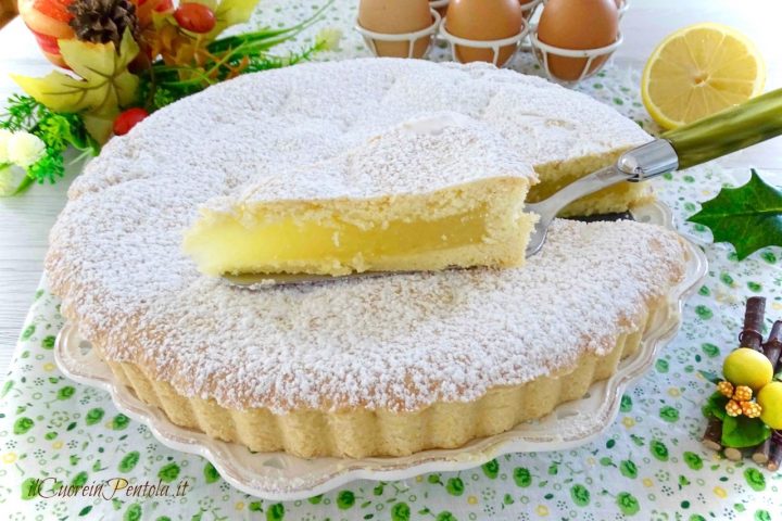 Torta Con Crema Di Limone Ricetta Facile Il Cuore In Pentola