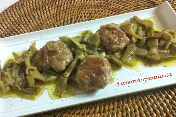 Polpette con carciofi - Ricette di cucina Il Cuore in Pentola