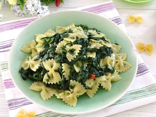 Pasta Con Gli Spinaci Light E Saporita Con Spinaci Freschi E Surgelati