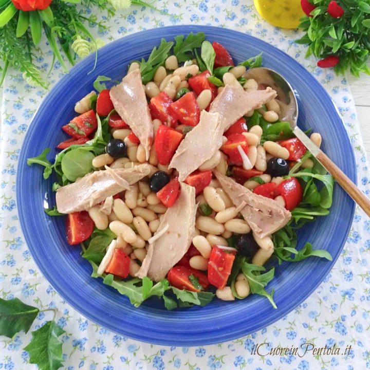 Insalata di tonno e fagioli - Ricetta estiva Il Cuore in ...