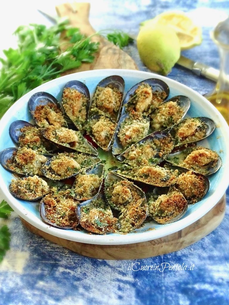 cozze gratinate