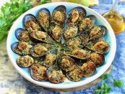 cozze gratinate