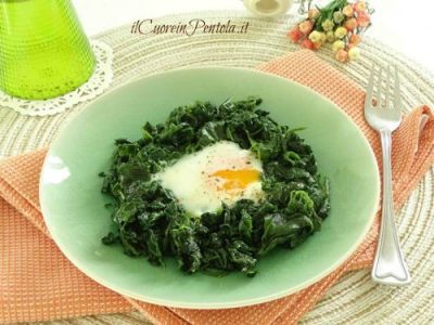 uova e spinaci