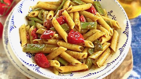 pasta fagiolini e pomodorini