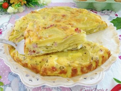 frittata di patate e pancetta