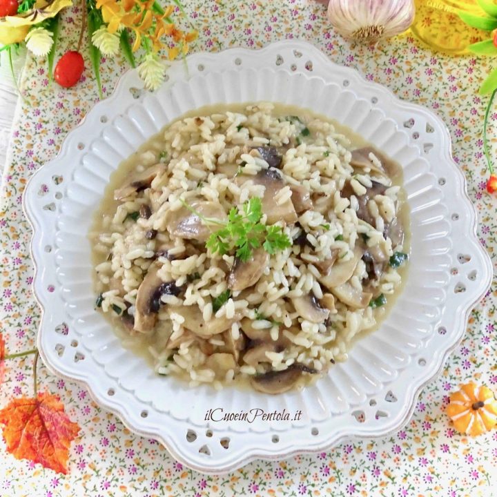 Risotto ai funghi Bimby - Ricetta Bimby TM5 e TM31