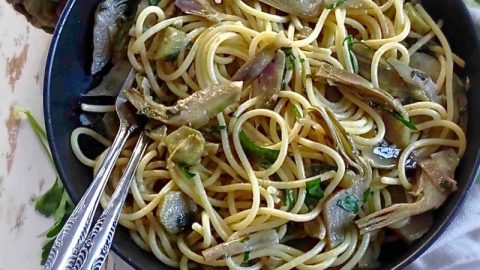 pasta con carciofi