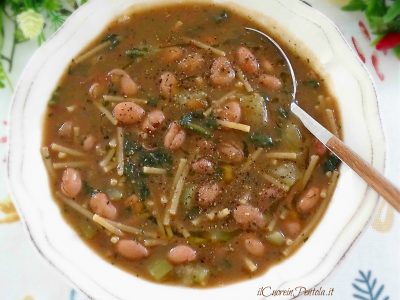 pasta con fagioli freschi siciliana