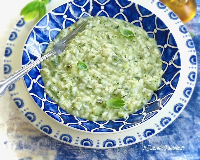 risotto con zucchine bimby