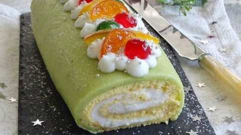 Tronchetto Di Natale Alla Ricotta.Rotolo Alla Ricotta Ricetta Rotolo Simil Cassata Siciliana Il Cuore In Pentola