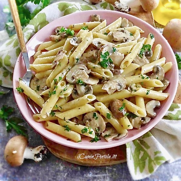 pasta funghi e panna