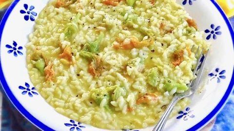 risotto ai fiori di zucca