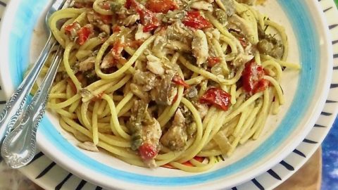 pasta con le alici fresche