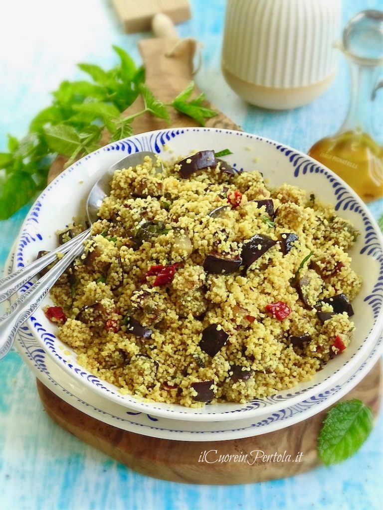 cous cous con melanzane