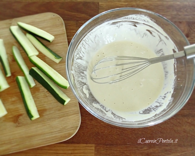 pastella all'acqua frizzante