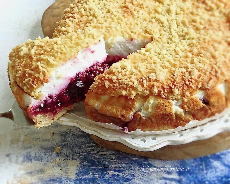 crostata con crema soufflé