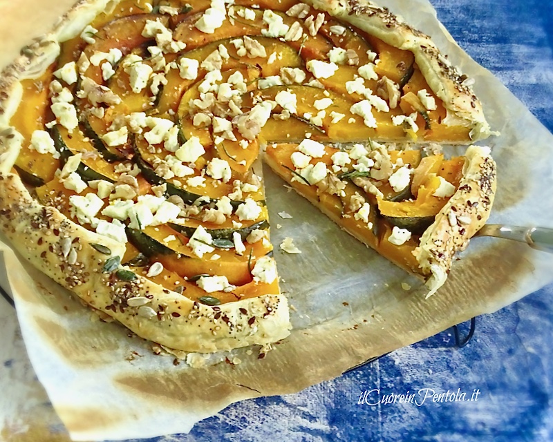 torta salata alla zucca