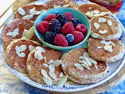 pancake proteici con farina di mandorle